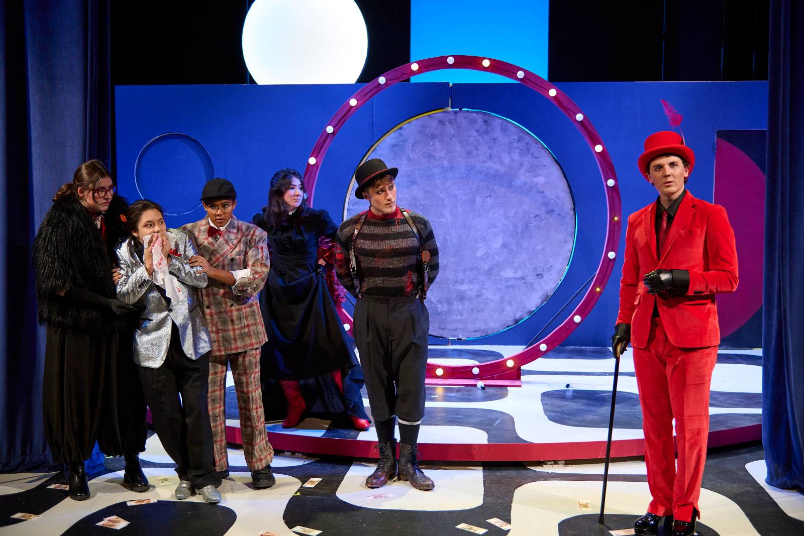 Characters of Master & Margarita performing on stage.