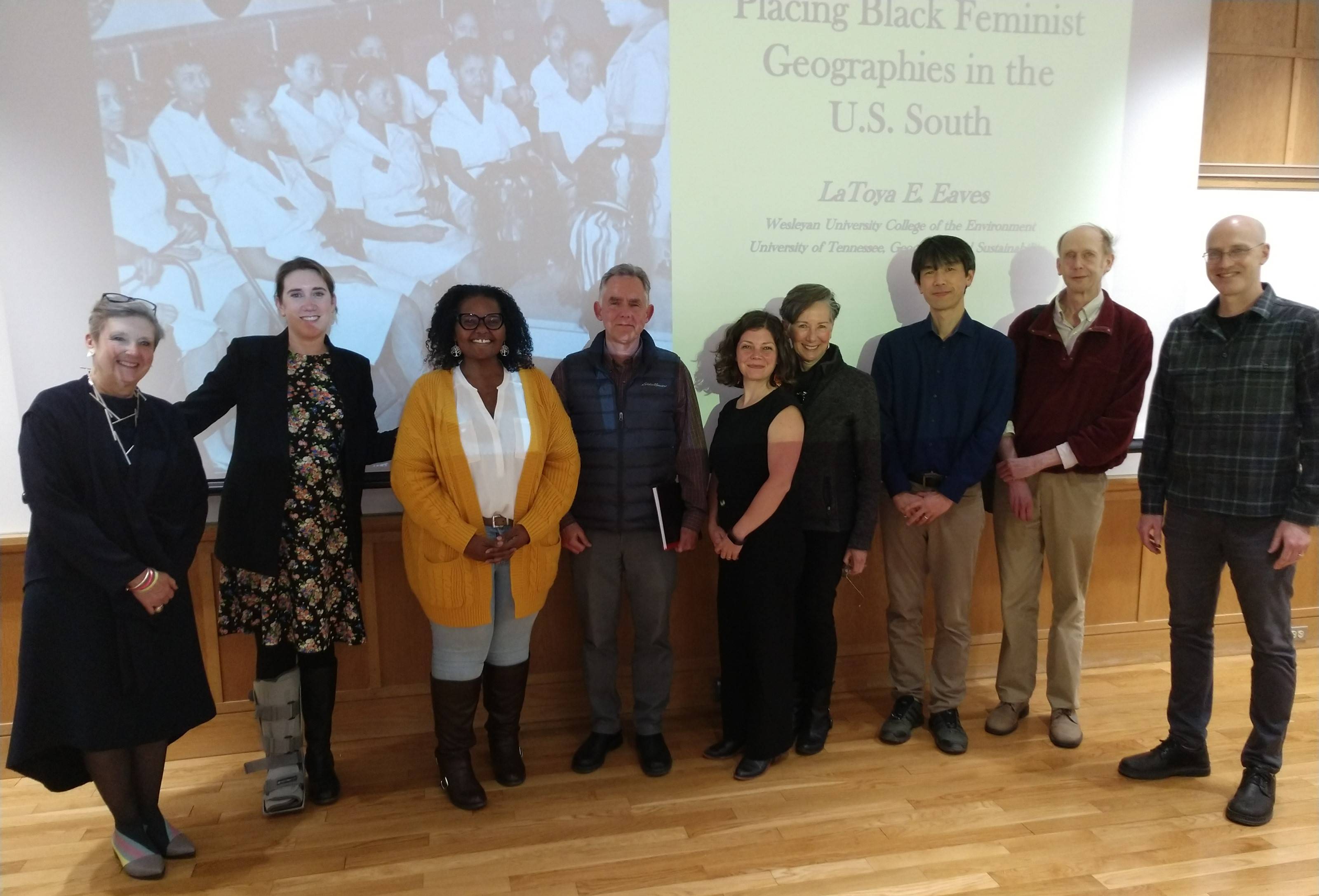 Dr. LaToya Eaves with Colgate Faculty.