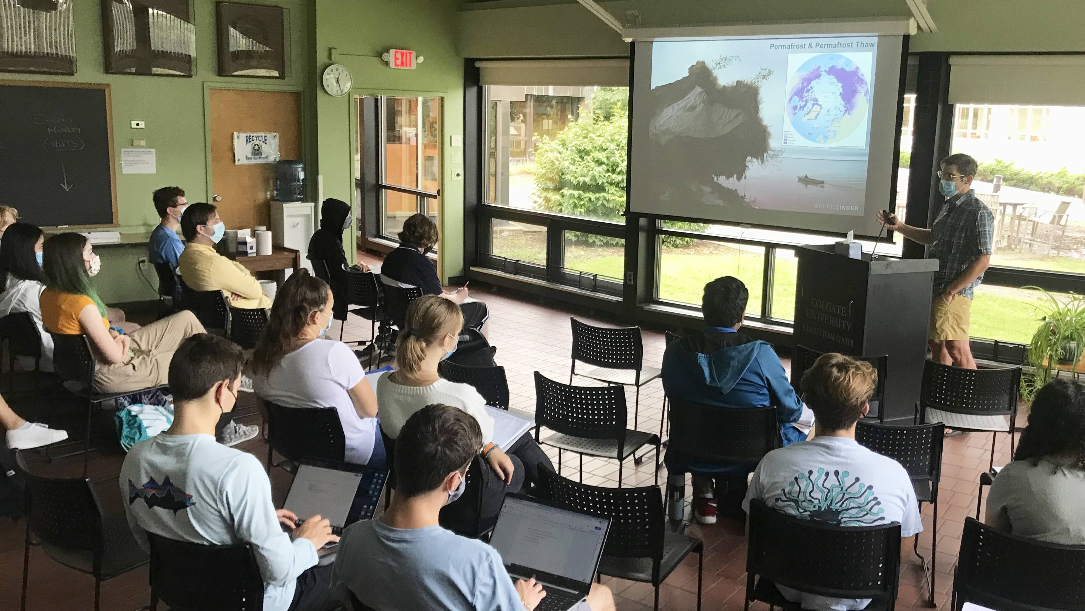 Associate Professor of Geography Mike Loranty presents results from his research on the impacts of climate change in the Arctic as part of the Fall 2021 Environmental Studies Brown Bag series.