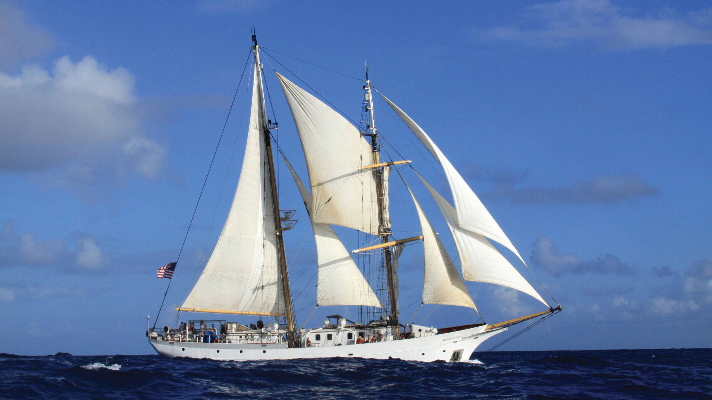 The SSV Robert C. Seamans, SEA’s state-of-the-art 134-foot brigantine