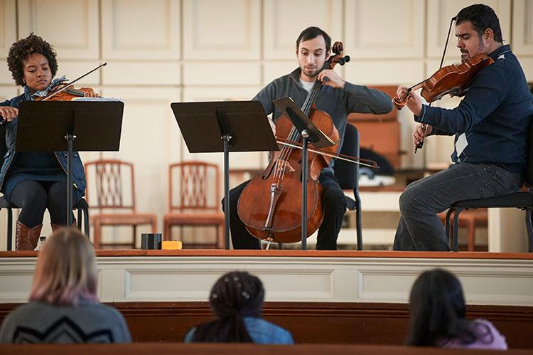 The Harlem Quartet plays at Colgate