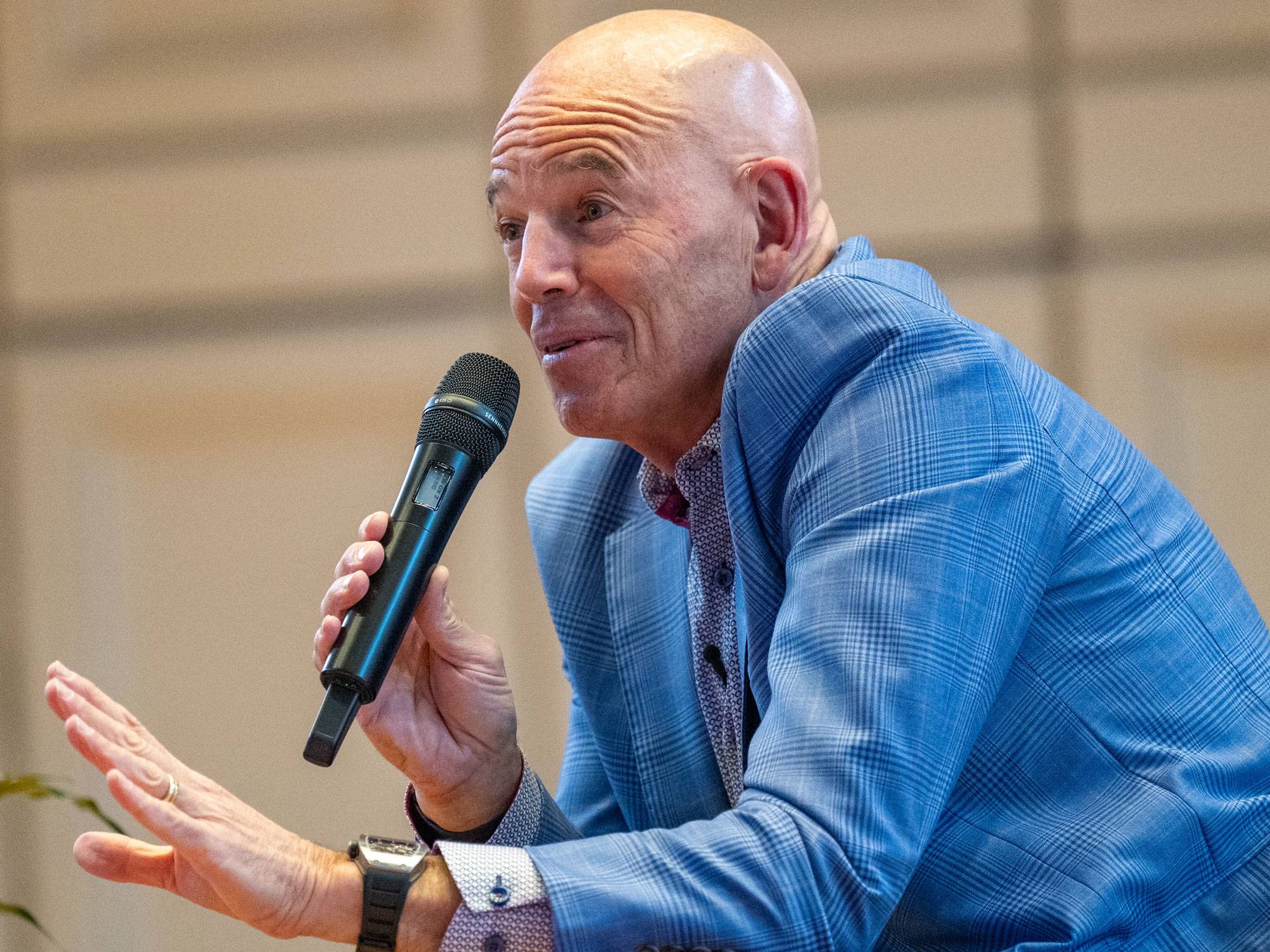 Marc Randolph with microphone