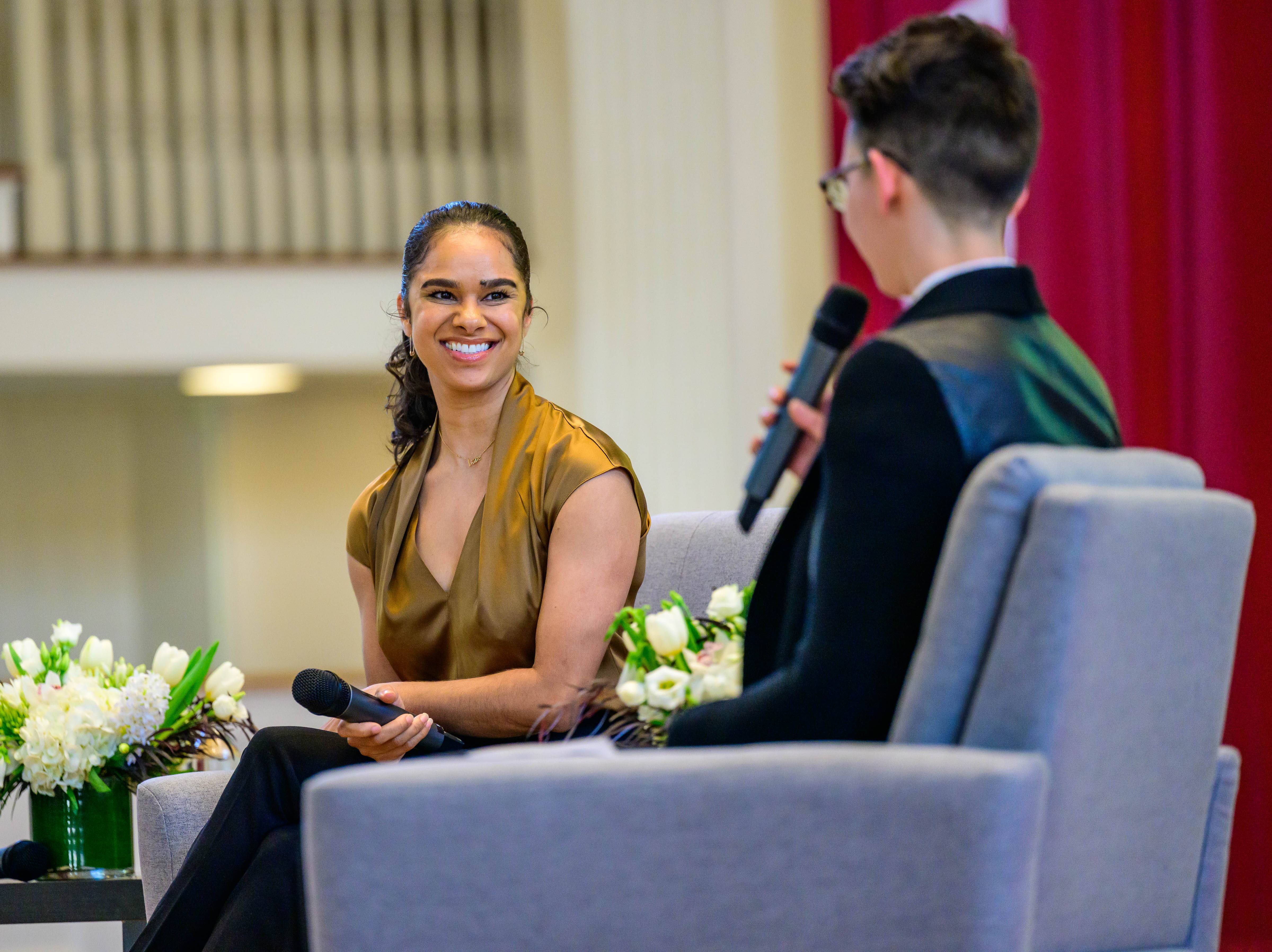 Misty Copeland addresses the Colgate community on April 14, 2023