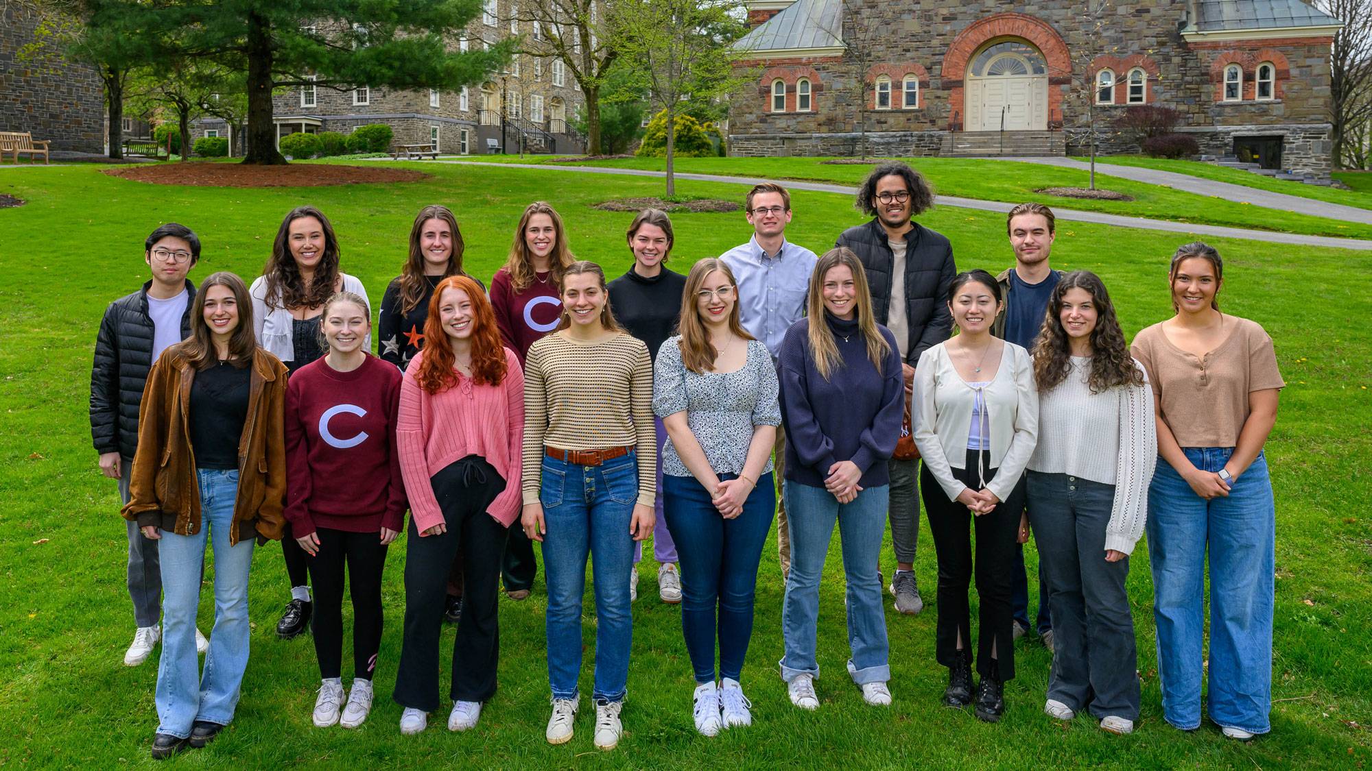 group portrait of fellowship and scholarship recipients