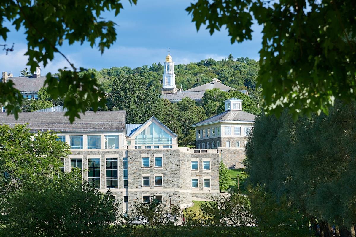 A campus photo of the hill on arrival day, 2019.