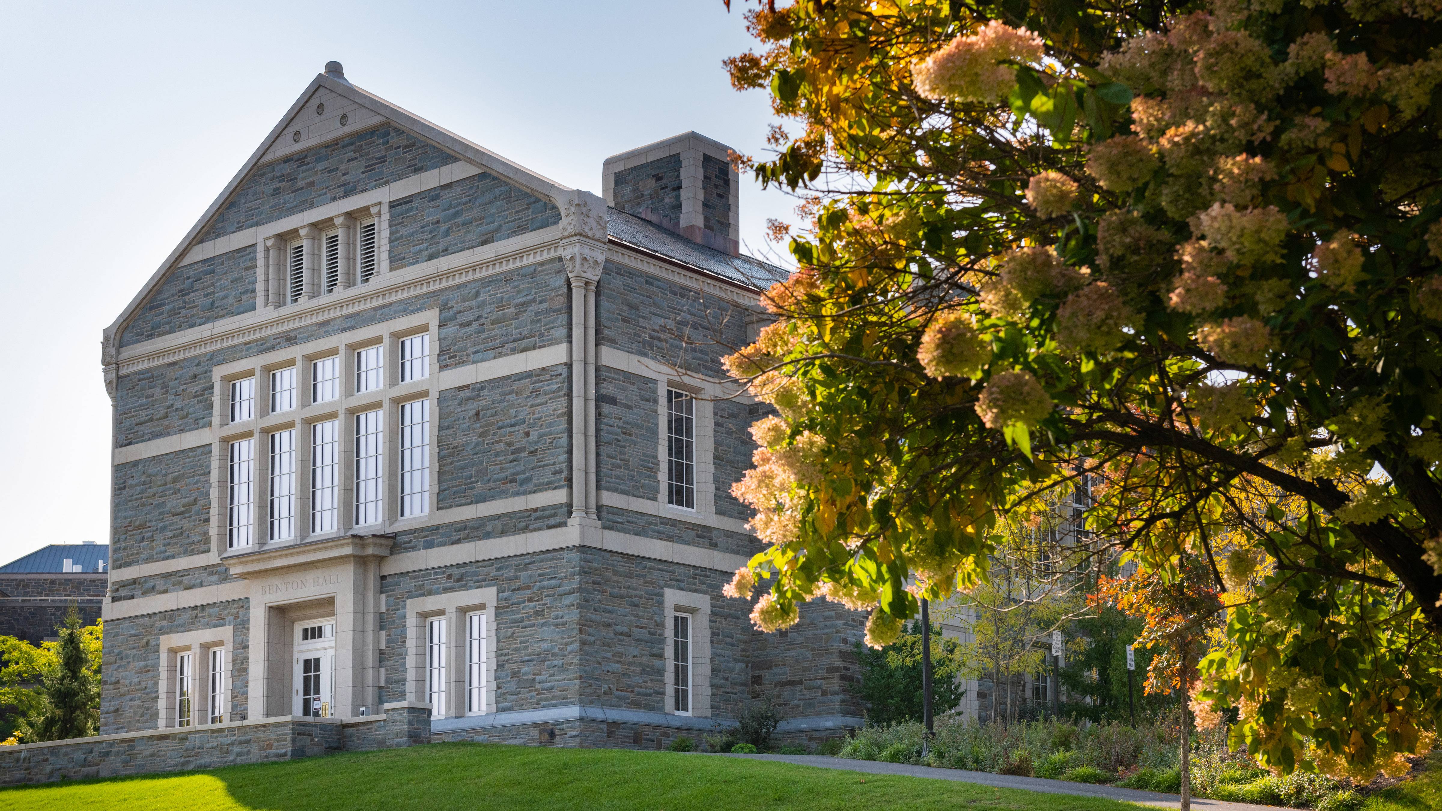 Photo of exterior of Benton Hall