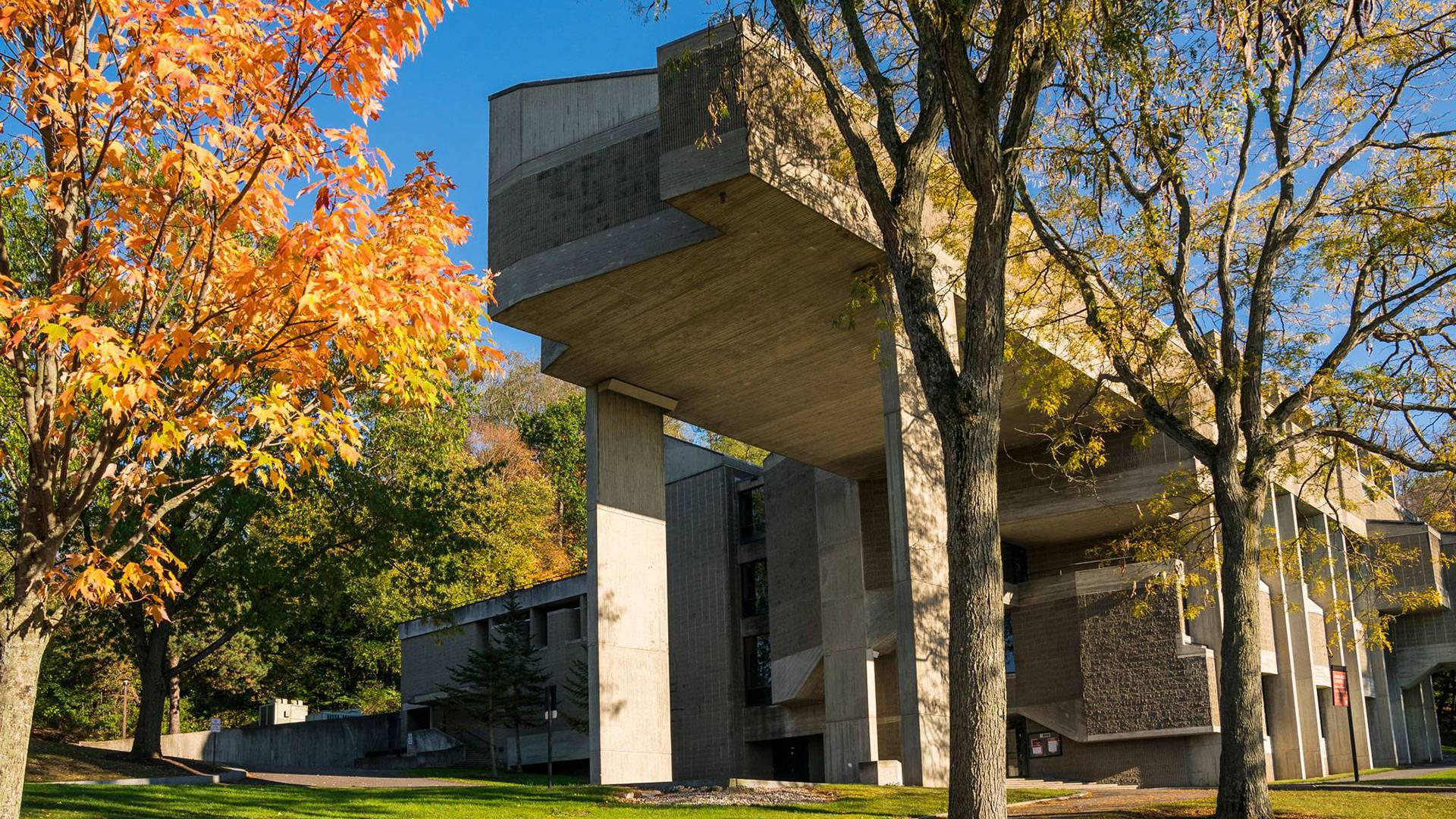 Dana Arts Center in autumn