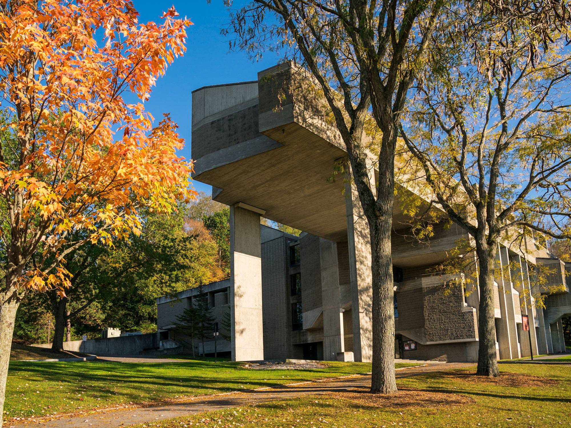 Dana Arts Center in autumn