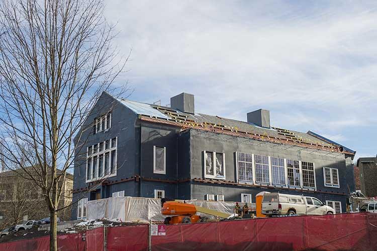 Benton Hall under construction, November 21, 2017