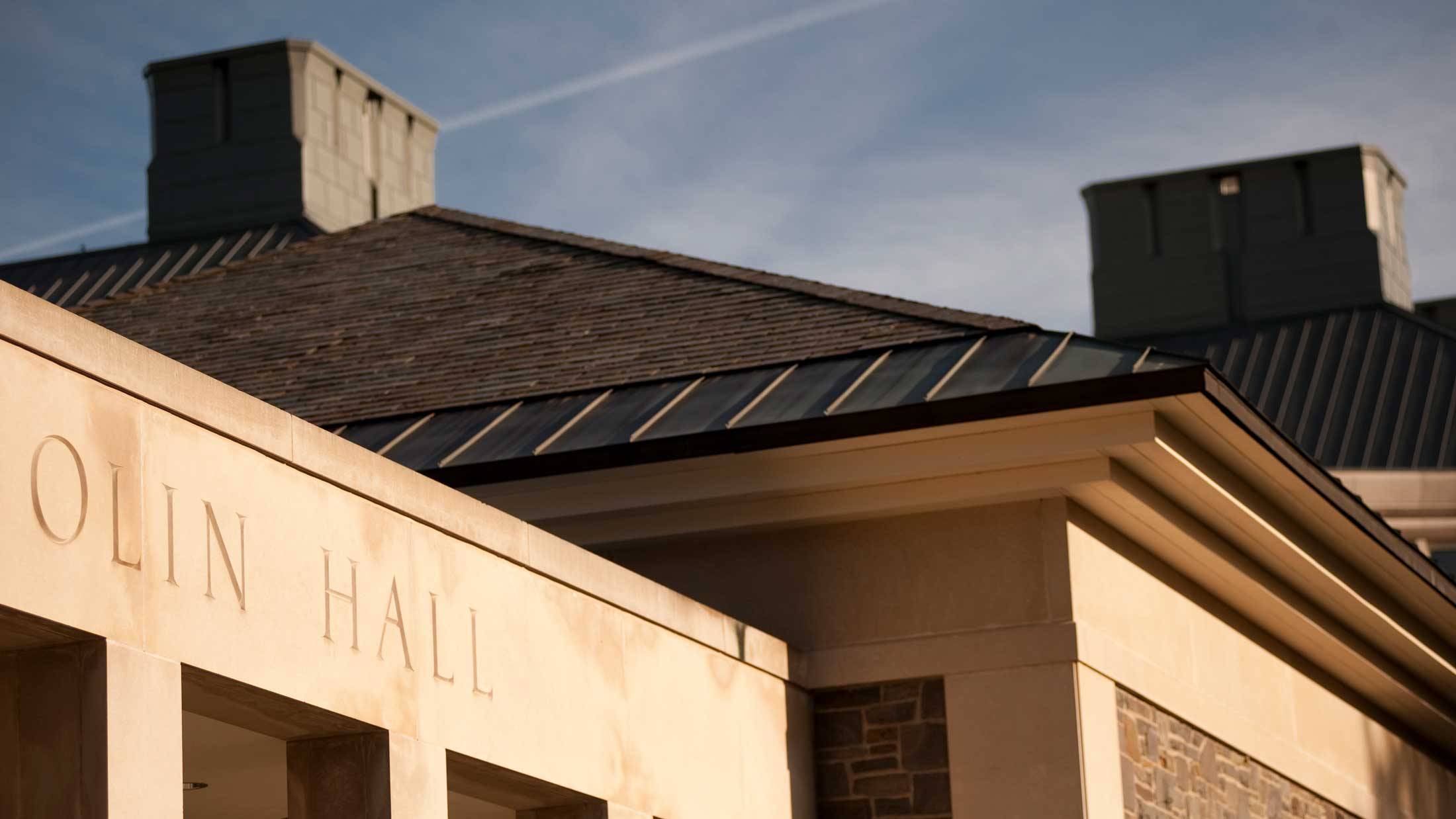 Rooves of Olin Hall and Ho Science Center