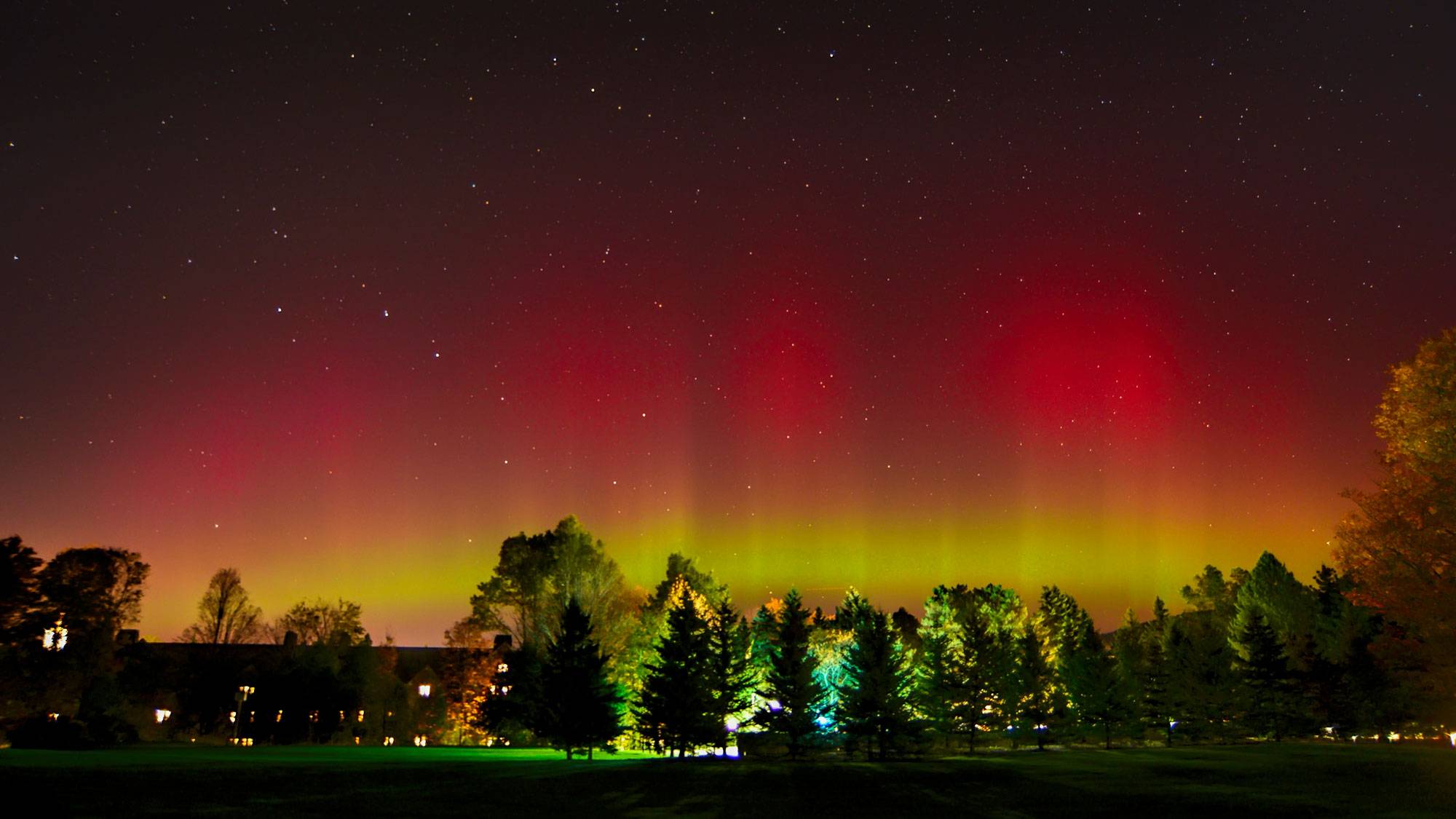 aurora borealis over Colgate