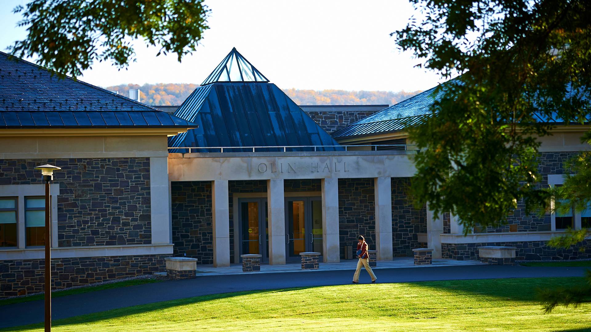 Olin Hall in summer