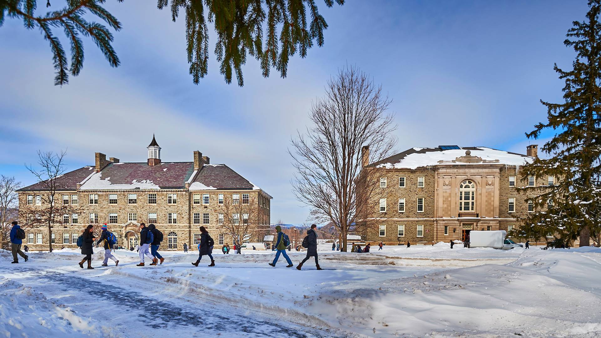 Campus in winter