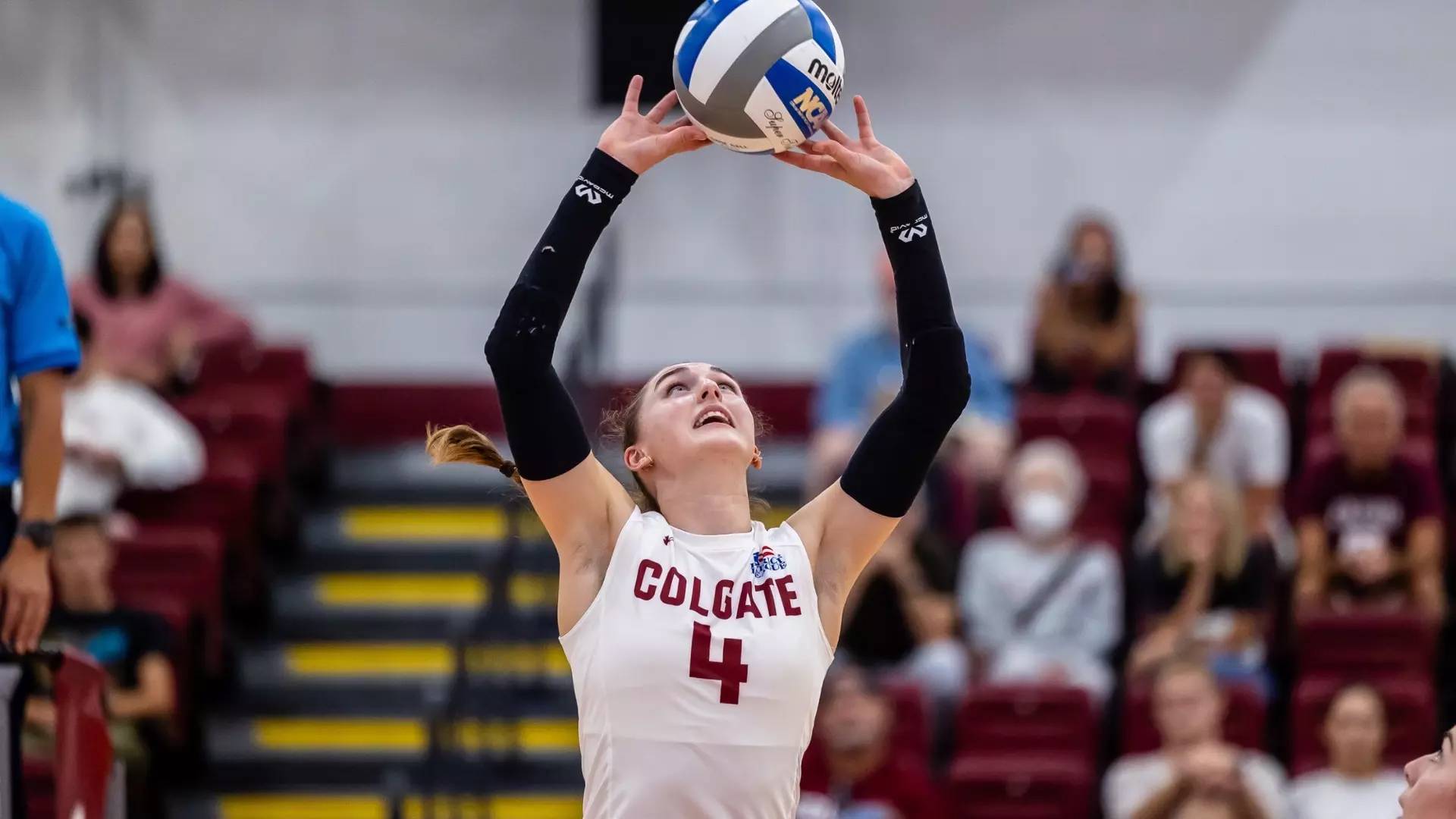 Ava Schabes on the volleyball court