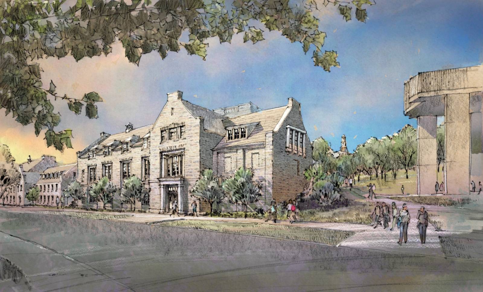 Artist rendering of Bernstein Hall