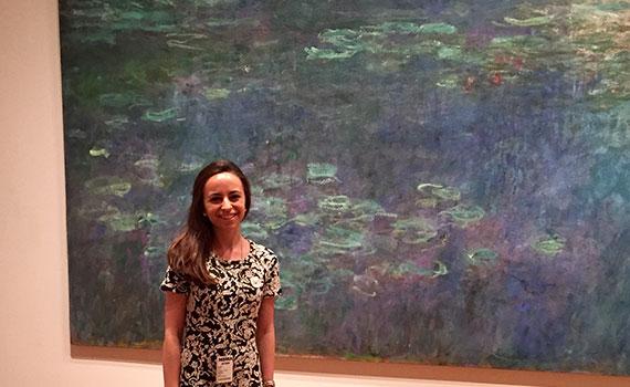 Lauren Casella '15 at MoMA, where she is interning for the summer