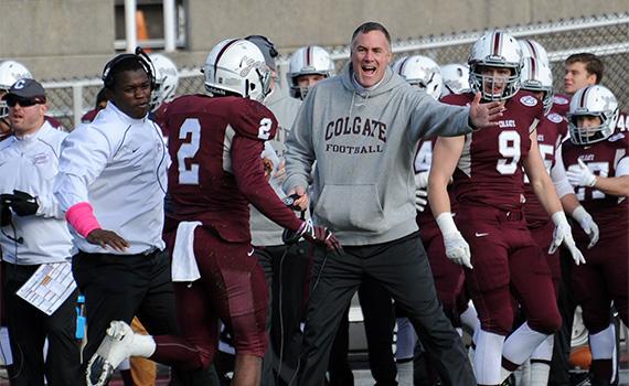 Coach Hunt has been recognized as the Patriot League coach of the year.