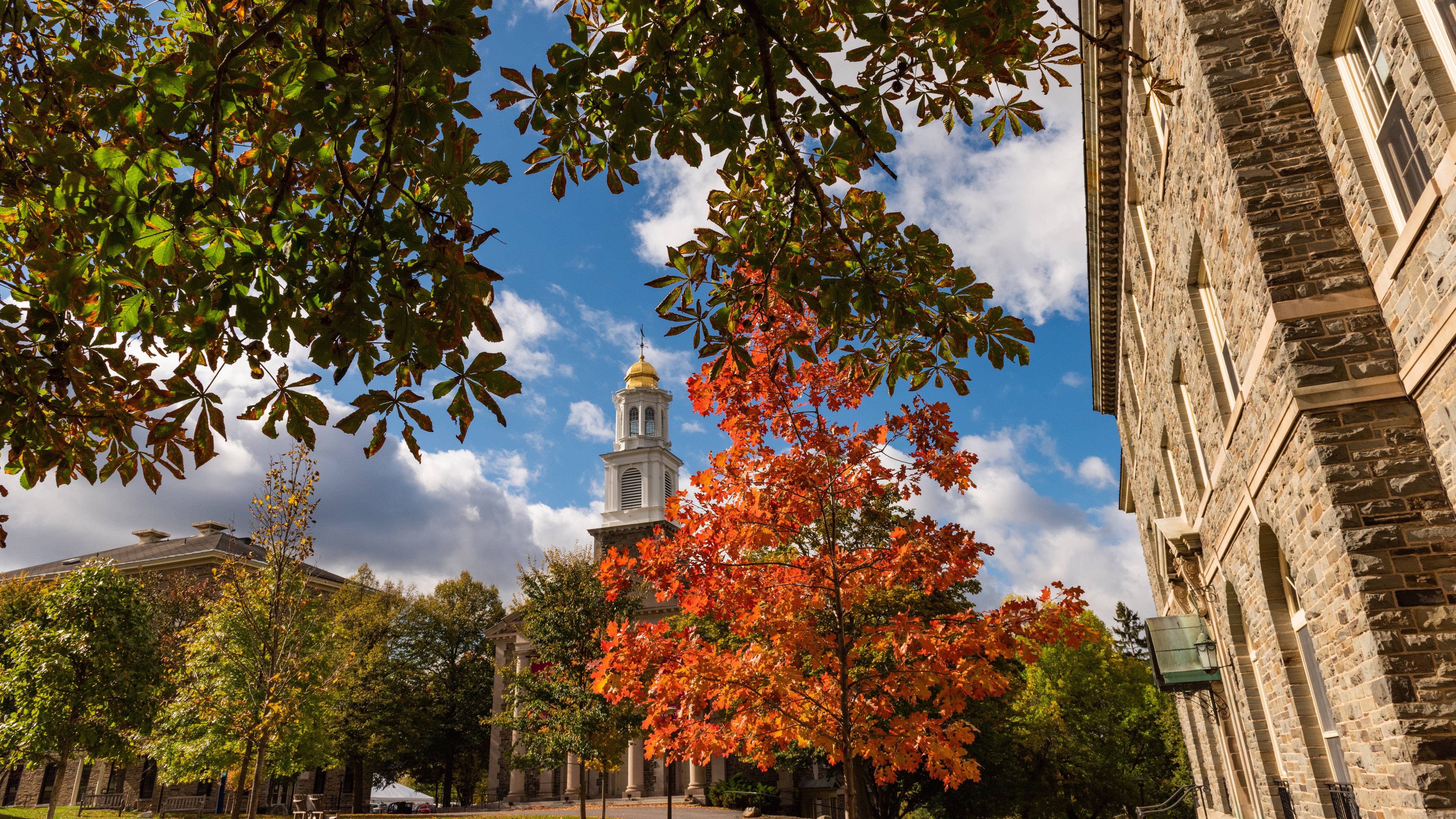 Photo of campus with Chapel in the background