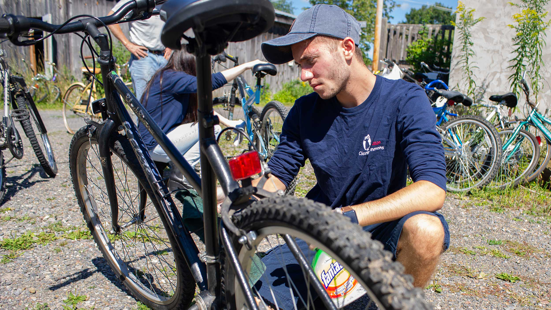 Students volunteer as part of the COVE's 9/11 Afternoon of Service.