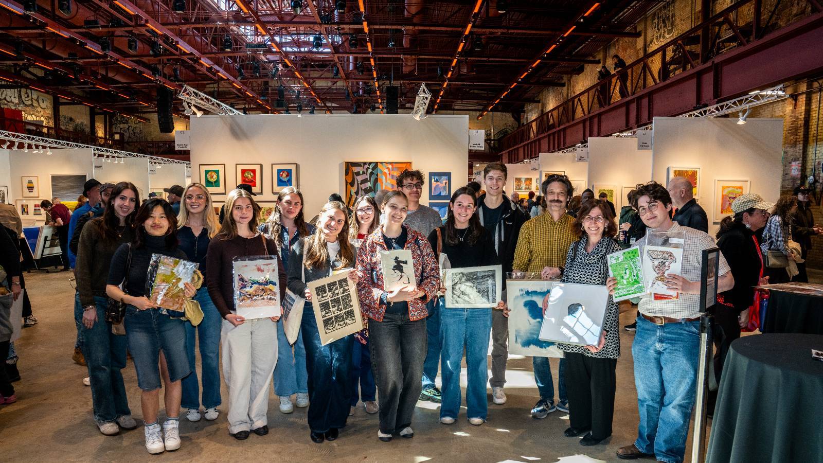 Colgate Students at the Brooklyn Fine Art Print Fair