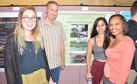 Colgate professors and students