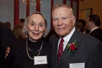 Fred ’50 and Marilyn Dunlap in New York City on April 4.