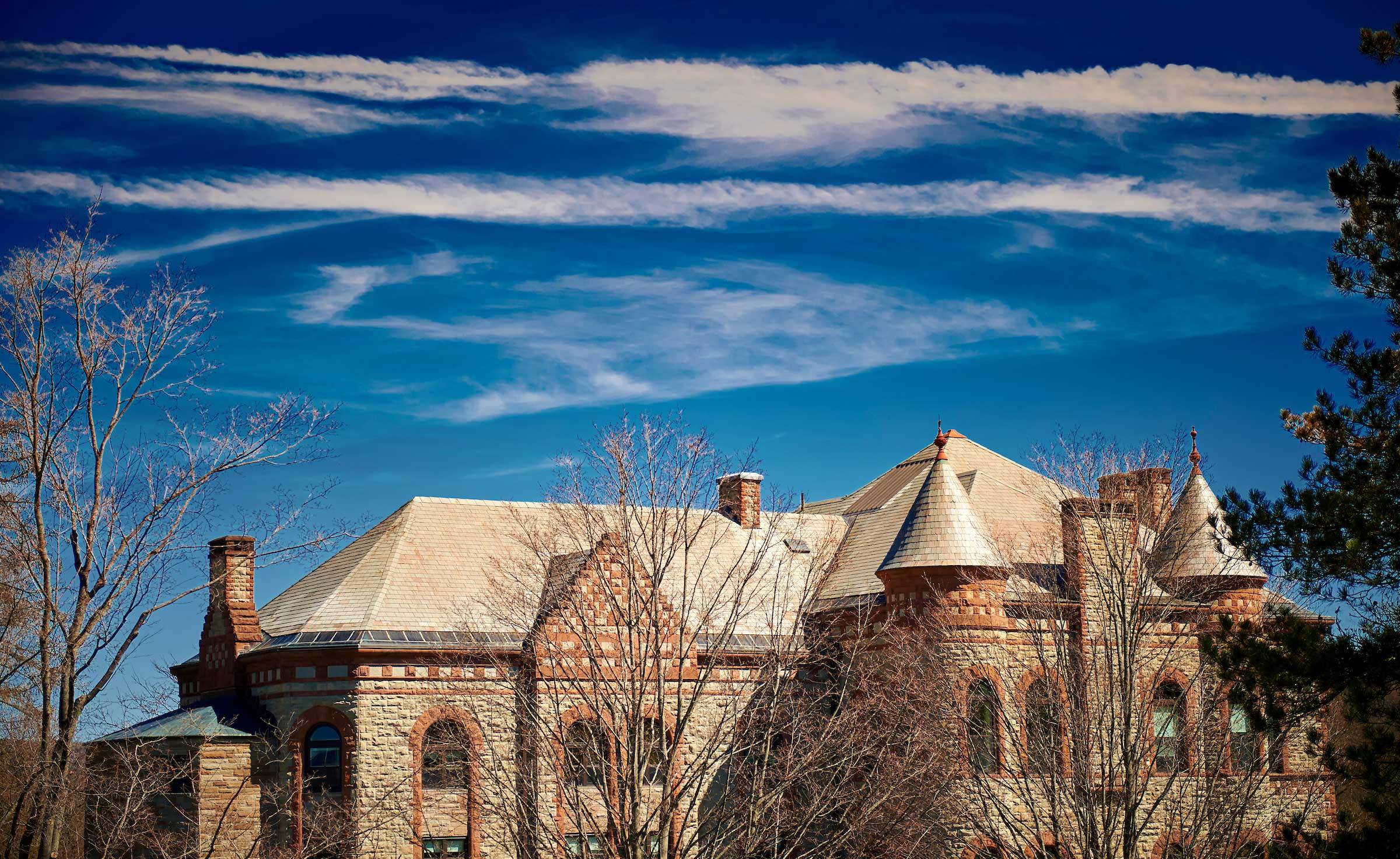 A photo of James B. Colgate Hall.