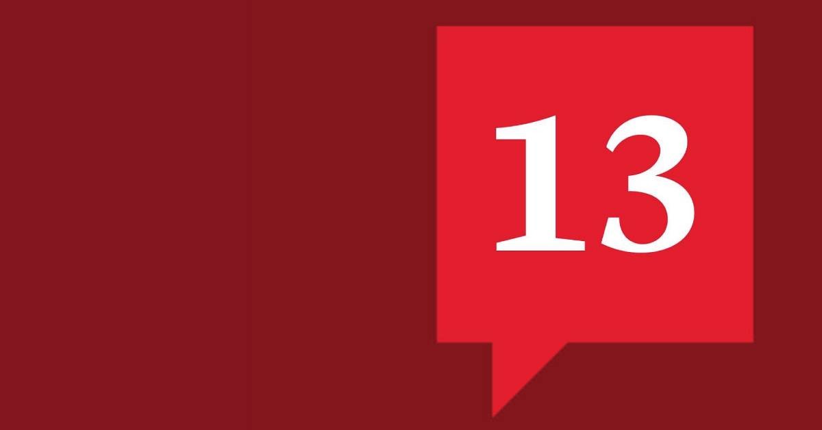 An image of the 13 podcast logo.