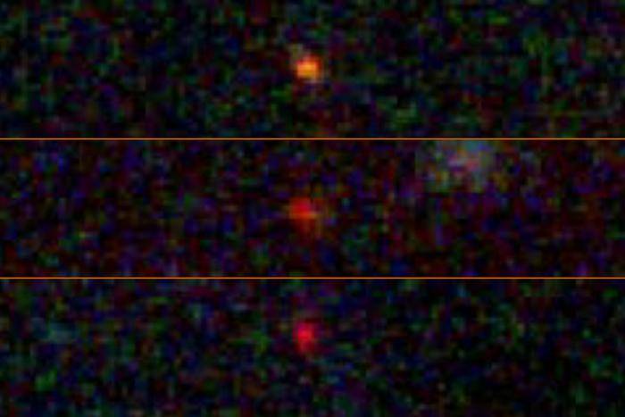 An image of possible dark stars captured by the James Webb Telescope