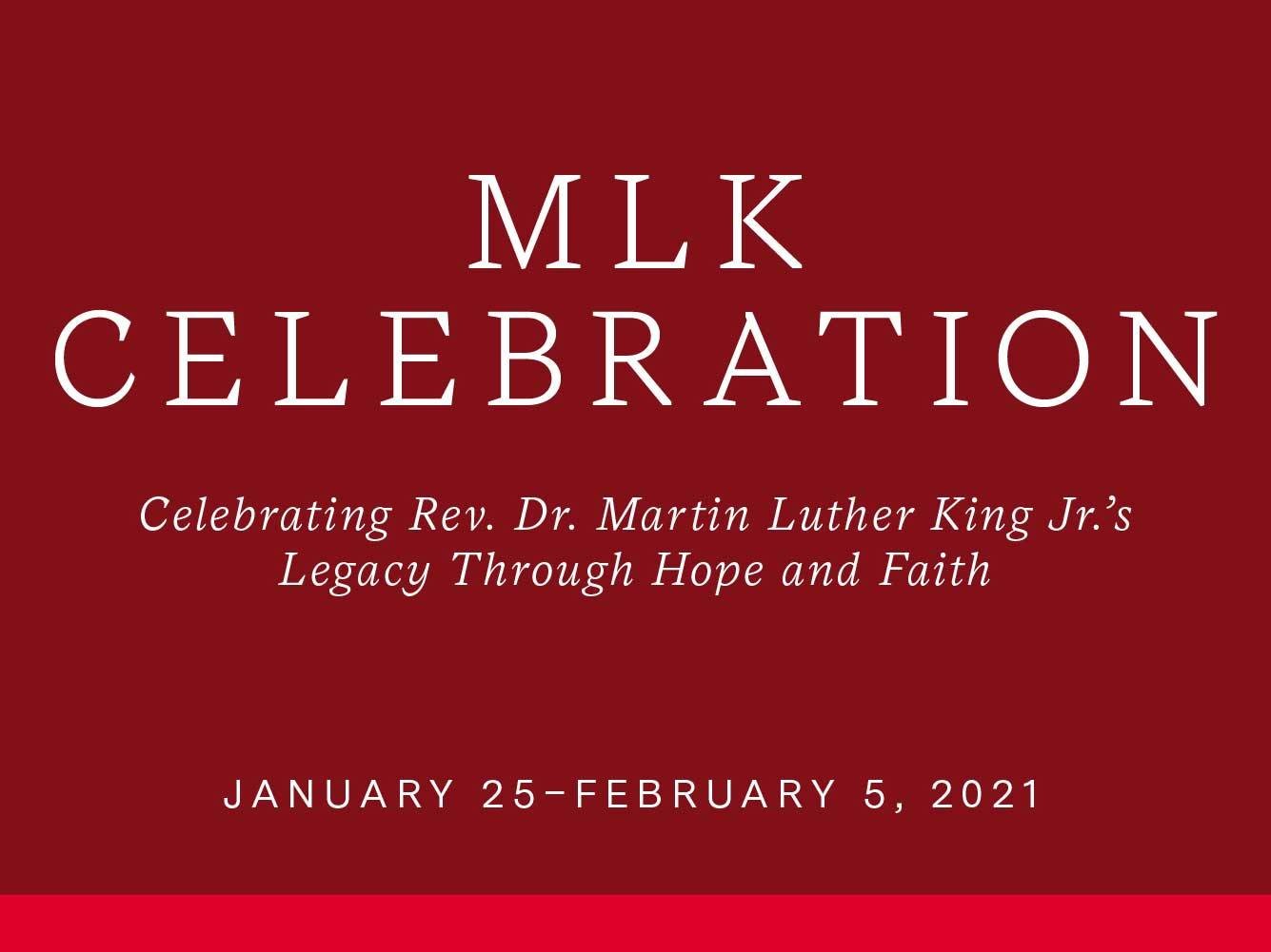 MLK Celebration banner