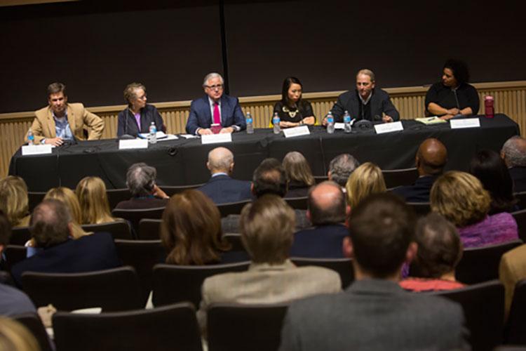 Alumni in the media discuss the future of journalism at a recent panel discussion in NYC.