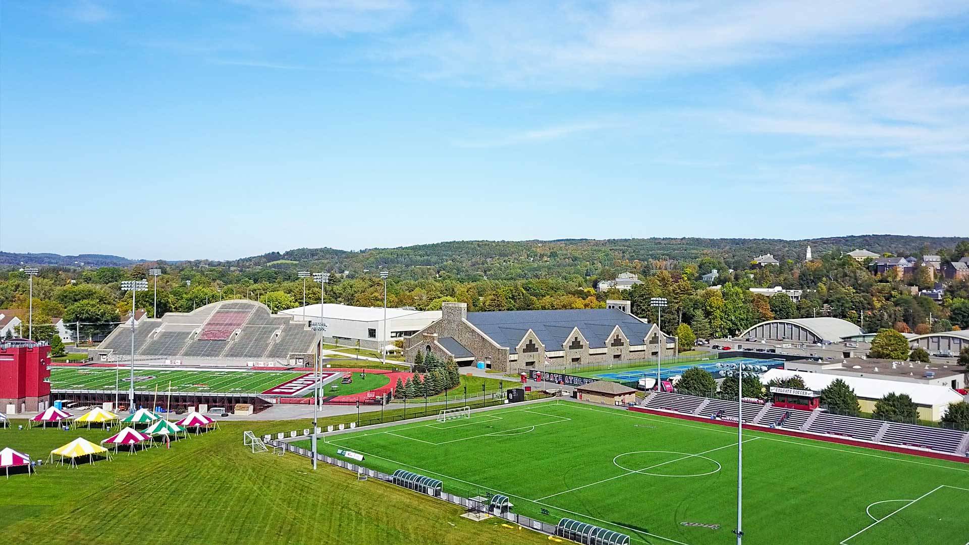 Athletics facilities from the air