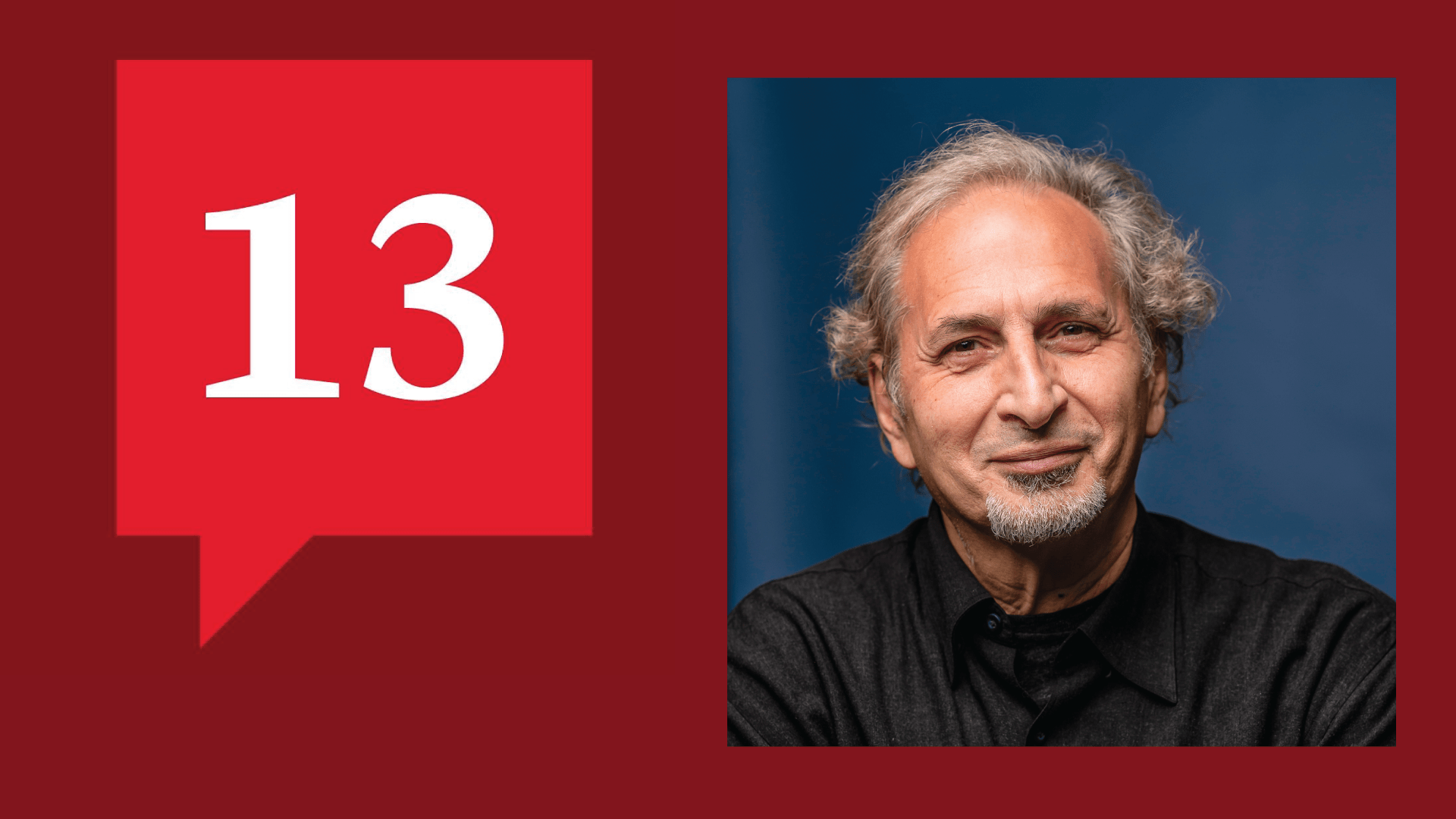 Portrait of Peter Balakian and 13 icon