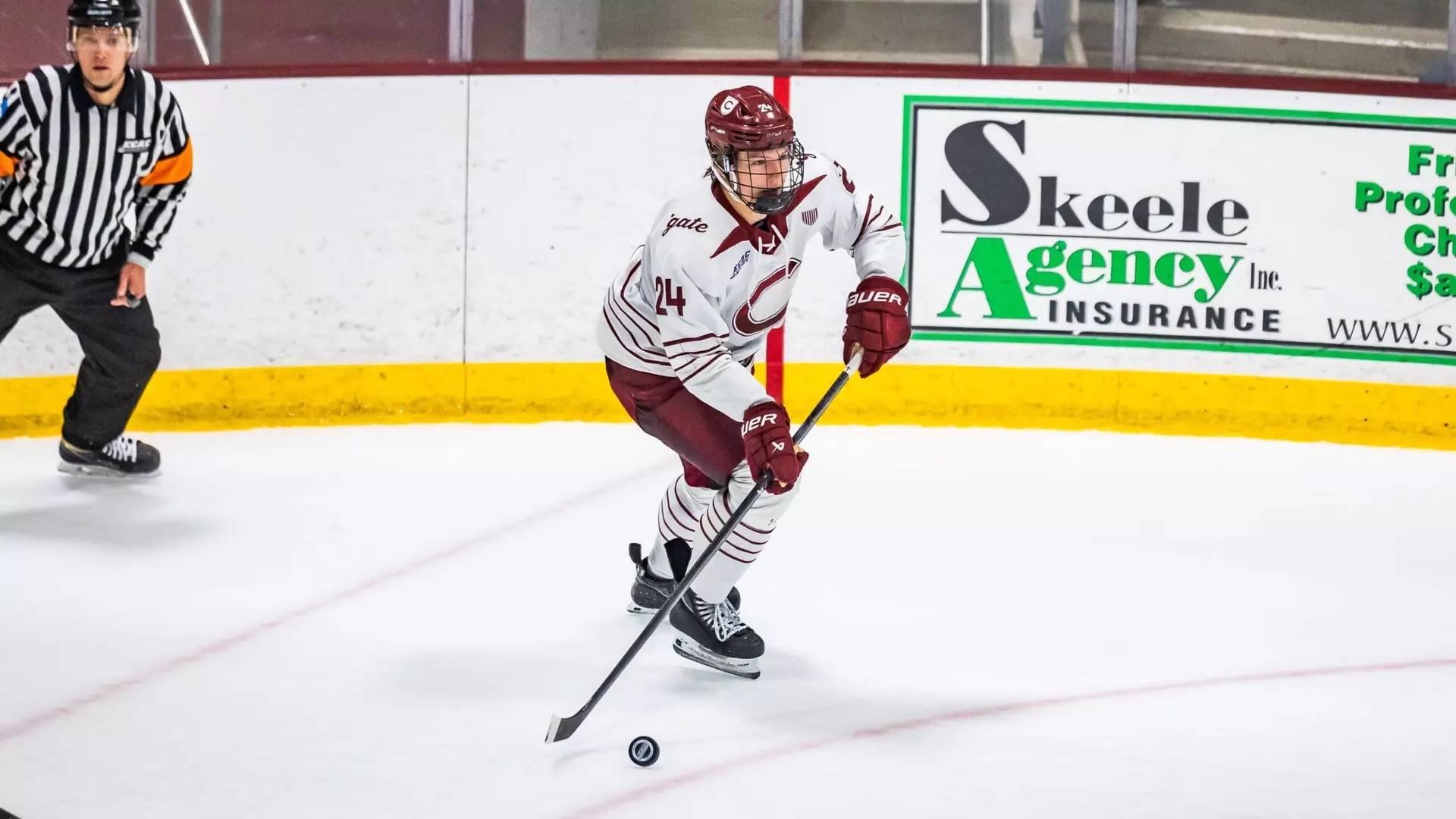 Jake Schneider hockey game photo