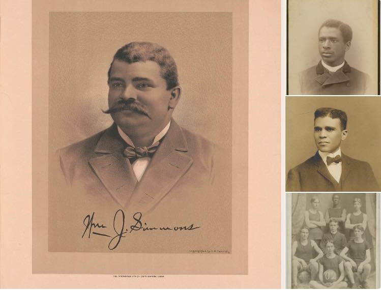 An older photo of four African-American college presidents who graduated from Colgate