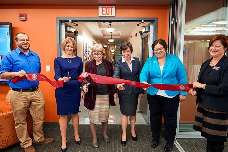 Ribbon cutting in the Center for International Programs