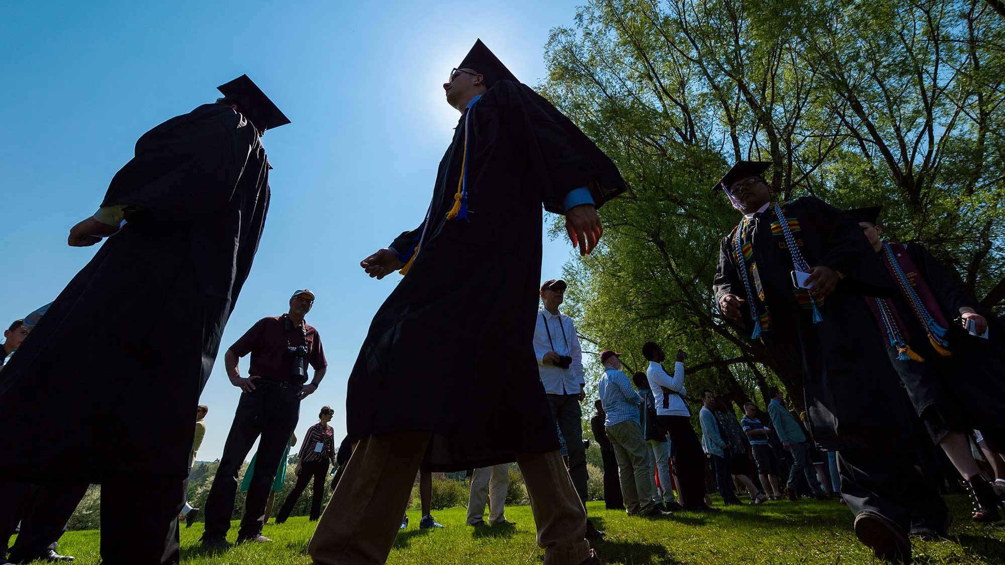 Class of 2019 processes to the commencement stage