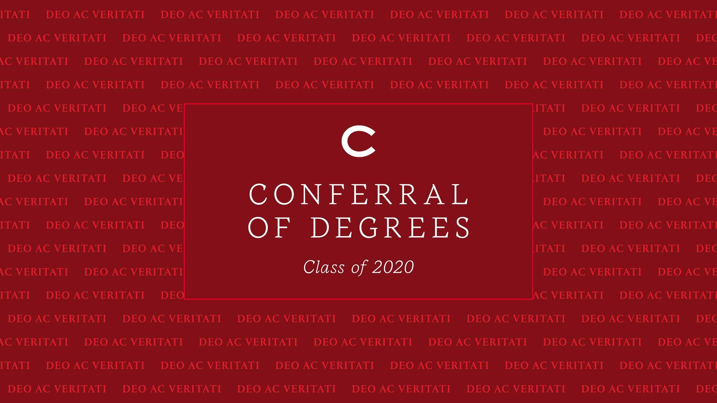 Conferral of Degrees Graphic