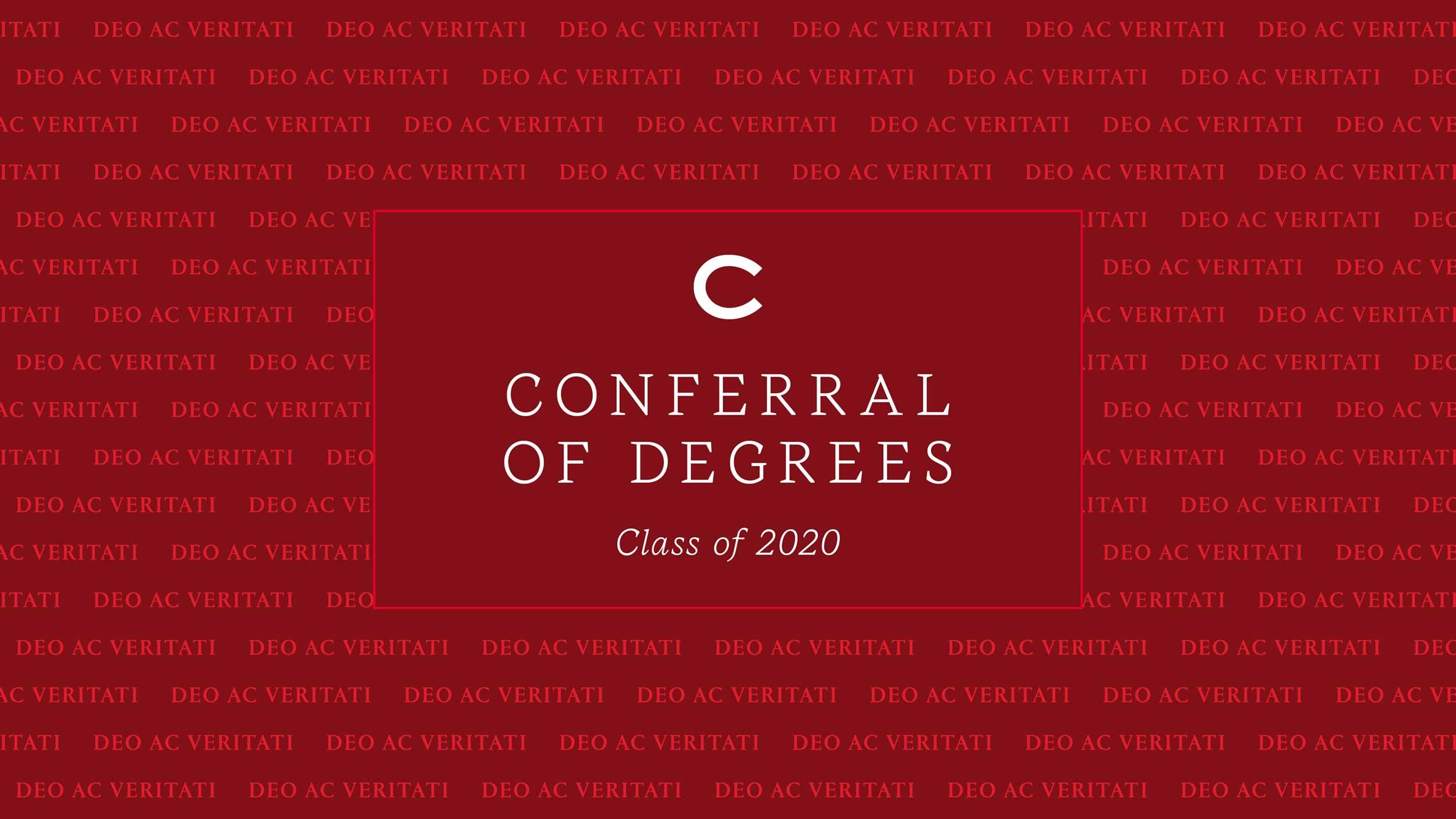 Conferral of Degrees Graphic