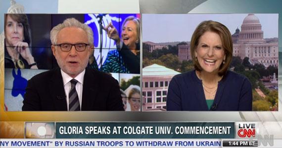 Gloria Borger and Wolf Blitzer