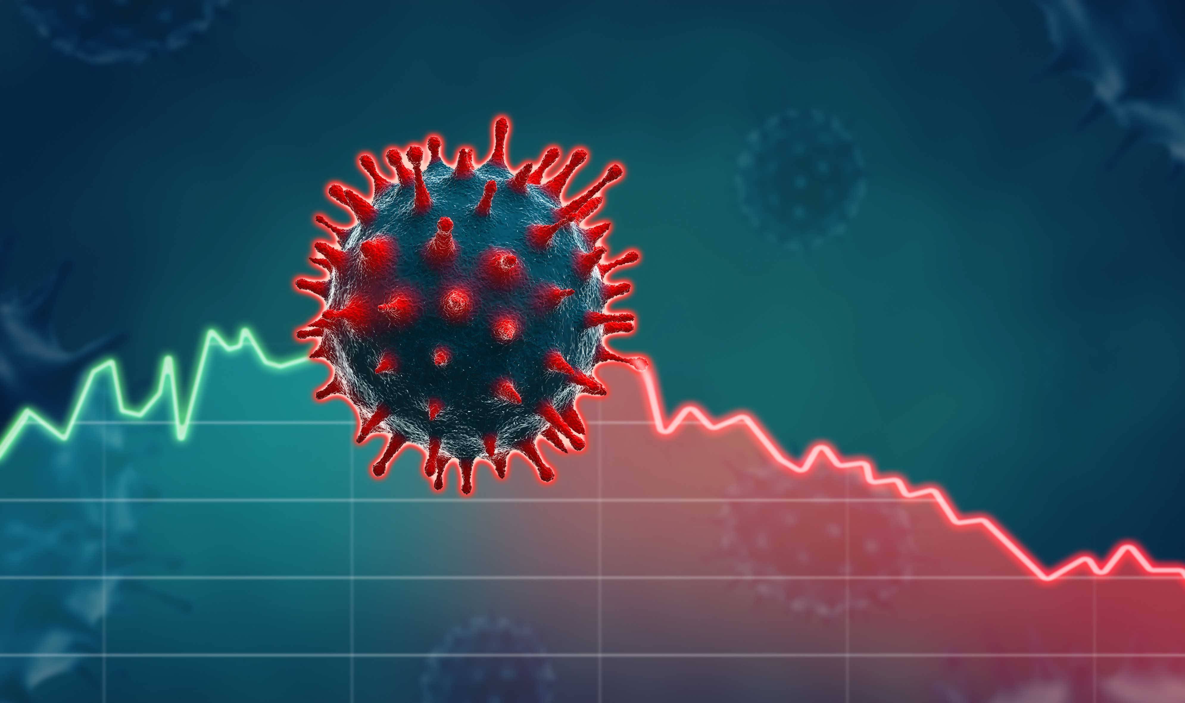 Coronavirus on graph