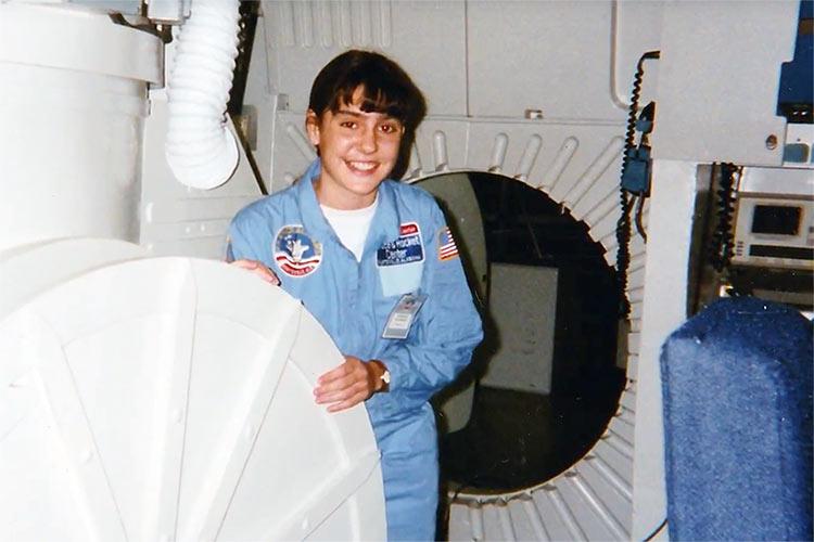 Jennifer Heldmann '98 at space camp as a child